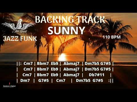 Backing Track Sunny Jazz Funk in Cm
