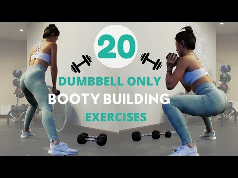 20 GLUTE EXERCISES USING ONLY DUMBBELLS!
