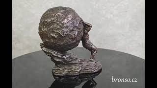 Soška Sisyfos – řecká mytologie, symbol vytrvalosti a lidského úsilí, dekorace do pracovny, Veronese WU77845A1