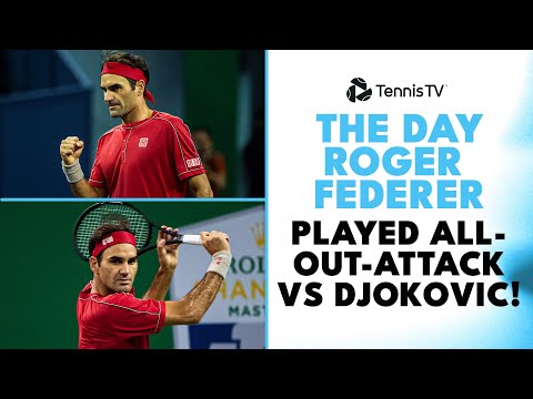 The Day Roger Federer Went All-Out-Attack vs Djokovic In Shanghai! 🥵