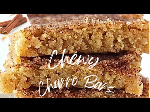 Chewy Churro Bars | The Perfect Summer Dessert!!