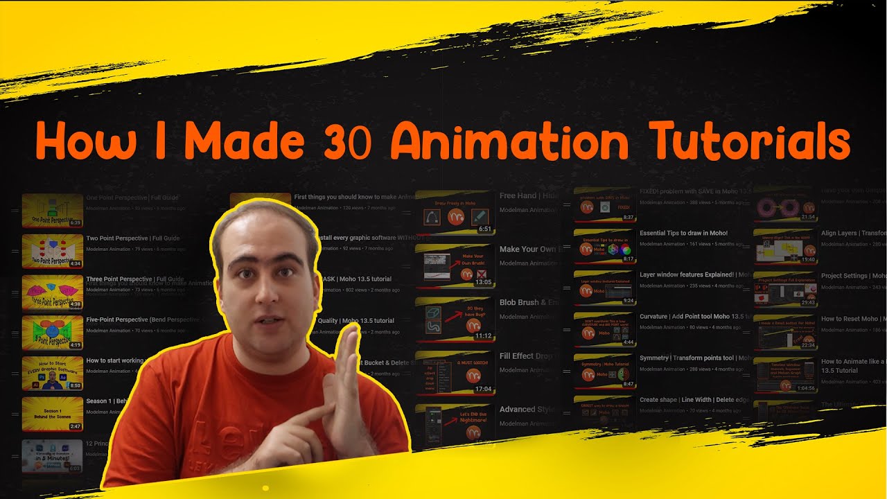 How I Made 30 Animation Tutorials | Behind the Scenes + Tips