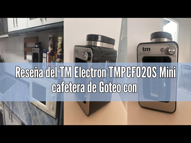 Vídeo relacionado con TM Electron TMPCF020S Mini cafetera de Goteo con Molinillo Grano, 4 Tazas, 600W y Filtro Lavable Compatible con café molido, 600 W, 6 Cups, Acero Inoxidable, Plata