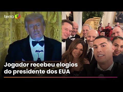 Cristiano Ronaldo attends dinner with Donald Trump at the White House: 'My son is a fan'
