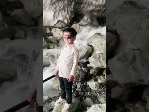 Alijan is enjoy in glacier #kalam #travel #vlog