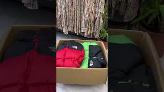 I ordered 15kg of North Face Puffers😳 see what I got... #shorts #northface  #unboxing