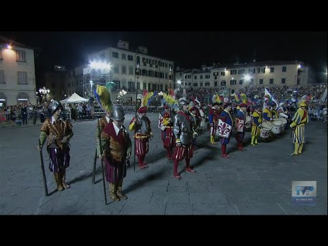 L'inedito saluto di Firenze alla città di Prato al Corteggio storico
