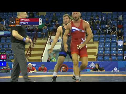 1/8 GR - 97 kg: A. OMAROV (CZE) v. F. BASKOY (TUR)