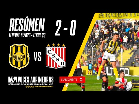 RESUMEN OLIMPO 2 - 0 SANSINENA - FECHA 23 - FEDERAL 2023.