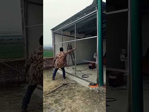 Steel folding Gate #art #work #installation