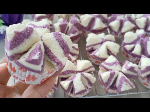 The easiest recipe for beginners, perfect bloom and fail-proof (blooming steamed sponge cake)