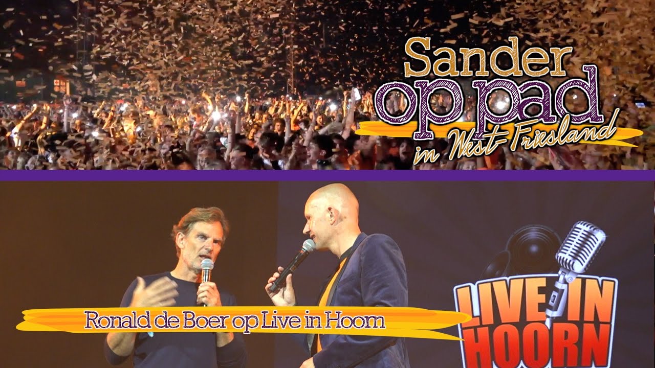 Zien: Ronald de Boer analist in volle festivaltent Live in Hoorn