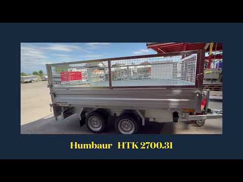 HUMBAUR DMS HTK 2700.31 3-Seitenkipper Alu inkl. E-Pumpe-video-8