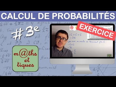 EXERCICE : Calculer une probabilités - Troisième