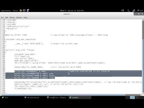 Simple Buffer Over Flow Tutorial