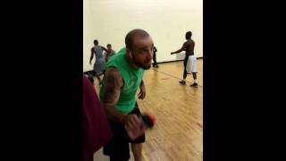 Noon Basketball turns into MMA Fight!! 0 to 100 REAL QUICK