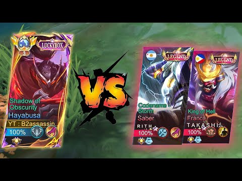 HAYABUSA SOLO VS SABER AND FRANCO TOP GLOBAL (what happend?) |TOP GLOBAL HAYABUSA