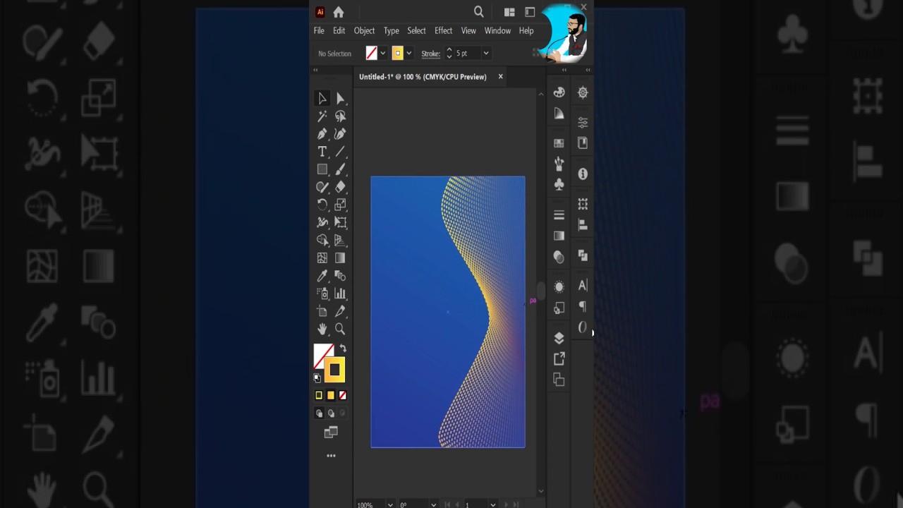 How to Create Abstract Background in Adobe Illustrator | Abstract Design | Background Design