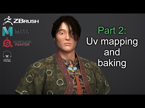 Part 0 3d character sculpting modeling texturing and hair using maya zbrush substance painter