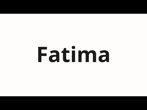 How to pronounce Fatima | Фатима (Fatima in Russian)