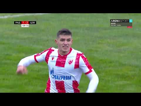 Gol Nikola Krstovića na meču osmine finala Kupa Srbije protiv Rada/18.12.2020. godine