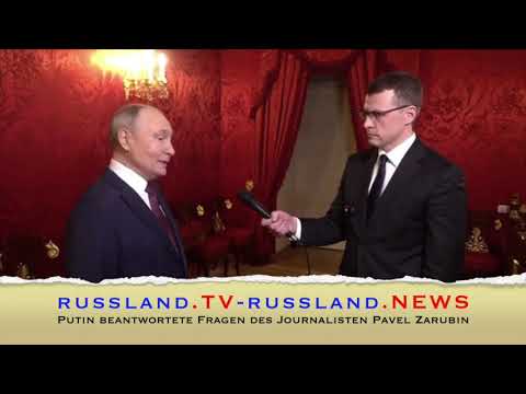 Putin beantwortete Fragen des Journalisten Pavel Zarubin