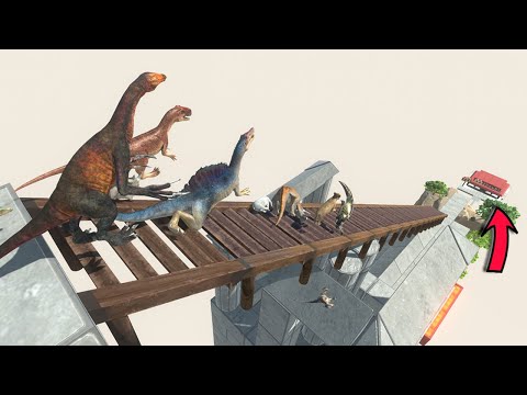 Dangerous Stairs Challenge | Don't Fall into the Lava Pool - Animal Revolt Battle Simulator