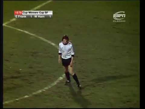 1975/1976 Eintracht Frankfurt v West Ham United Cup-Winners-Cup 1st leg