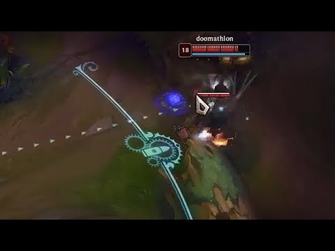 When it's late game and you step on a Caitlyn trap