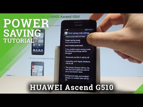 How to Enable Battery Saver on HUAWEI Ascend G510 - Power Saving Mode |HardReset.Info