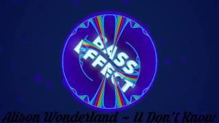 Alison Wonderland - U Don&#39;t Know (Bass Boosted)