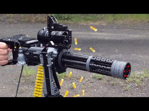 THE MOST PAINFUL WEAPON. LEGO MACHINE GUNS