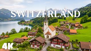 Switzerland 4K ULTRA HD | Relaxing Alps Beauty – Crystal Lakes & Fairytale Villages For Inner Peace
