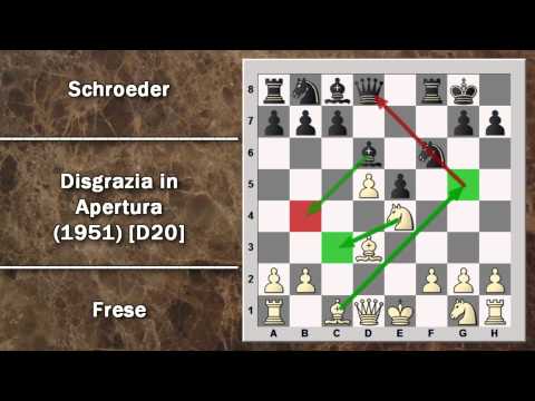 Annotated Chess Games 39 - Frese vs. Schroeder - Opening Misfortune - 1951 [D20]