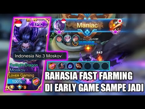 RAHASIA TOP GLOBAL MOSKOV SELALU EZ WIN !! FAST FARMING EARLY GAME - MOBILE LEGENDS