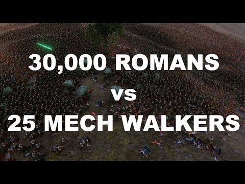 30000 ROMANS VS 25 MECH WALKERS - Ultimate Epic Battle Simulator