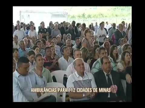 Ambulâncias são entregues para 112 cidades de Minas