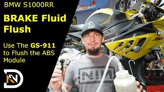 BMW S1000RR Brake Fluid Flush - How to Use the GS911 to Flush the Brake Fluid on a BMW Motorcycle