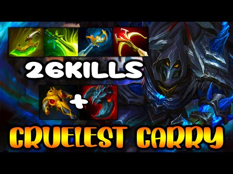 THE MOST CRUELEST CARRY [ Sven ] INSANE 26 KILL - BEST FIGHT - DOTA 2 GAMEPLAY