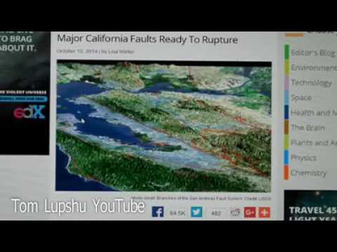 San Andreas Fault And Cascadia Subduction Zone Locked Ready To Rupture