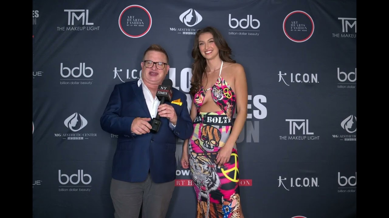 Rachel Pizzolato walks for Pia Bolte at Art Hearts Fashion LAFW