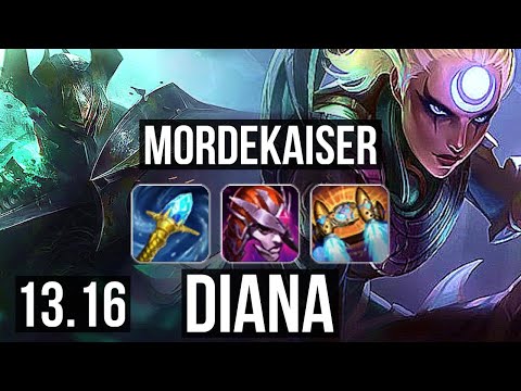 MORDE vs DIANA (MID) | 11/1/6, Legendary, 500+ games | NA Master | 13.16