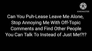 A Message to Cuteboo0 on DeviantArt (Not Hating on the Person, Read Description)