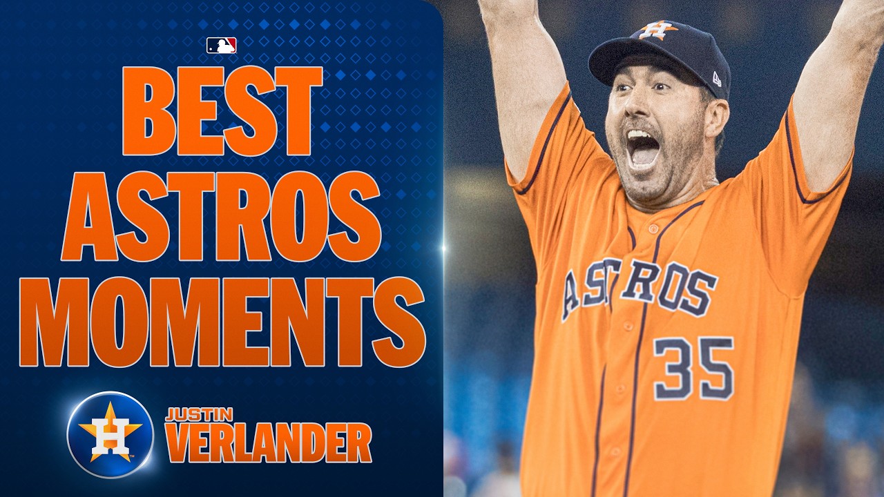 Justin Verlander's BEST moments with the Astros 🚀 (TWO Cy Young Awards and TWO World Series rings)