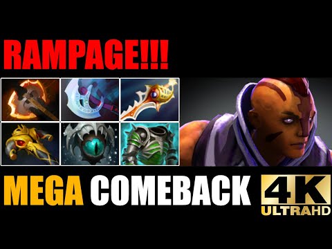 Anti Mage 26 Min Rampage!!! VS Mega Creeps Epic Comeback Dota 2 Pro Gameplay