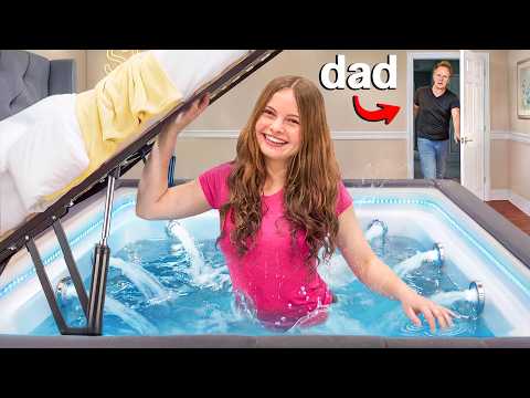 I Built a SECRET HOT TUB In My Bedroom