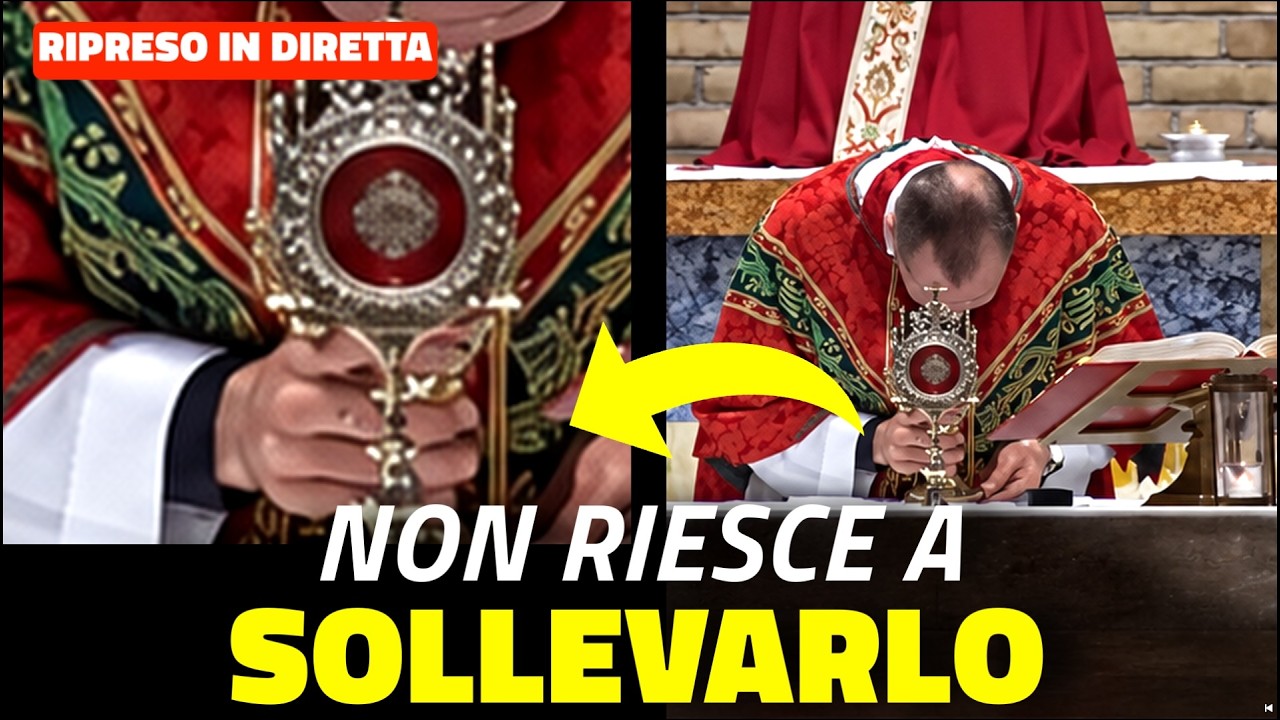 Il calice è diventato troppo pesante, sacerdote in lacrime racconta cosa è realmente accaduto