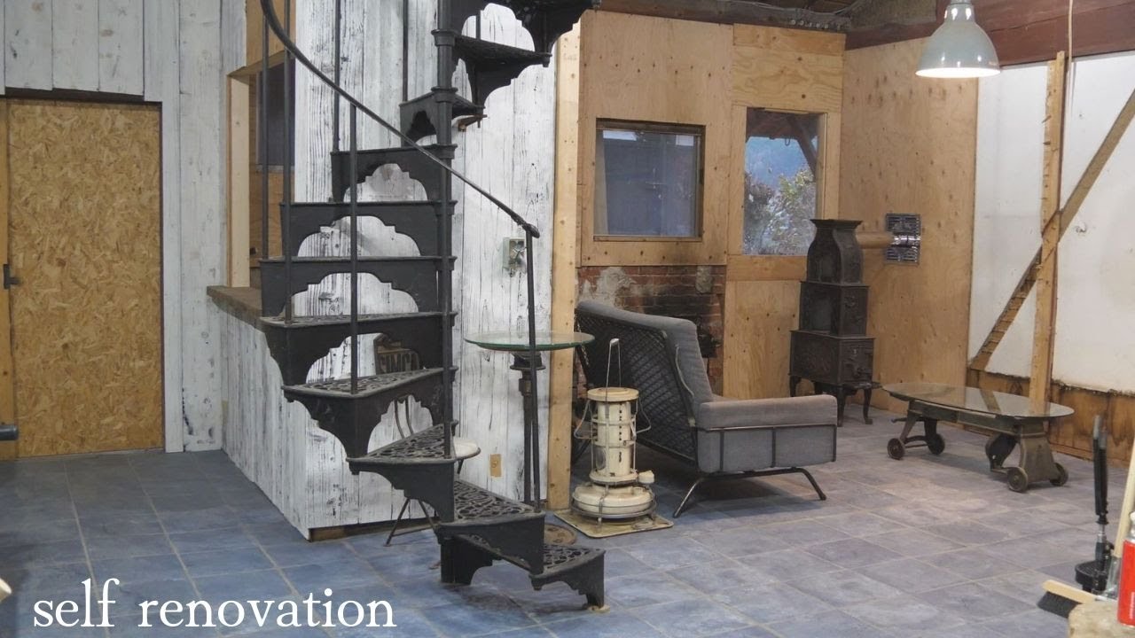 DIY 床タイルを貼って古民家をカフェ風にする。