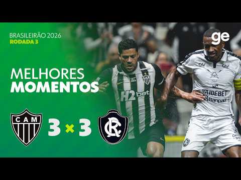 Gols e lances de Atlético Mineiro x Remo