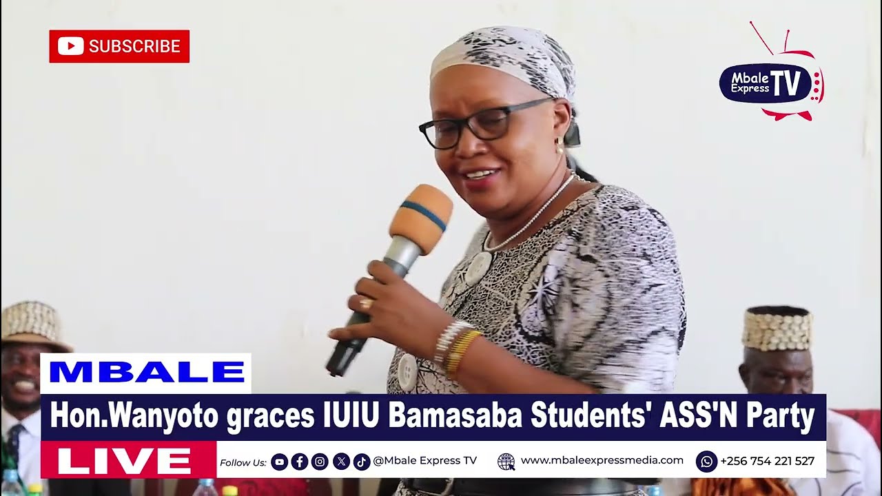 Hon. Lydia Wanyoto Mutende graces IUIU Bamasaba Students' Association Handover party 